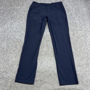 Brady Pants Mens 34x32 Navy Blue Stretch Chino Straight Casual Office Workwear